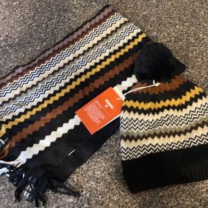 Missoni for Target Hat and Scarf New with Tags